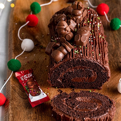 Chocolade Kerststronk