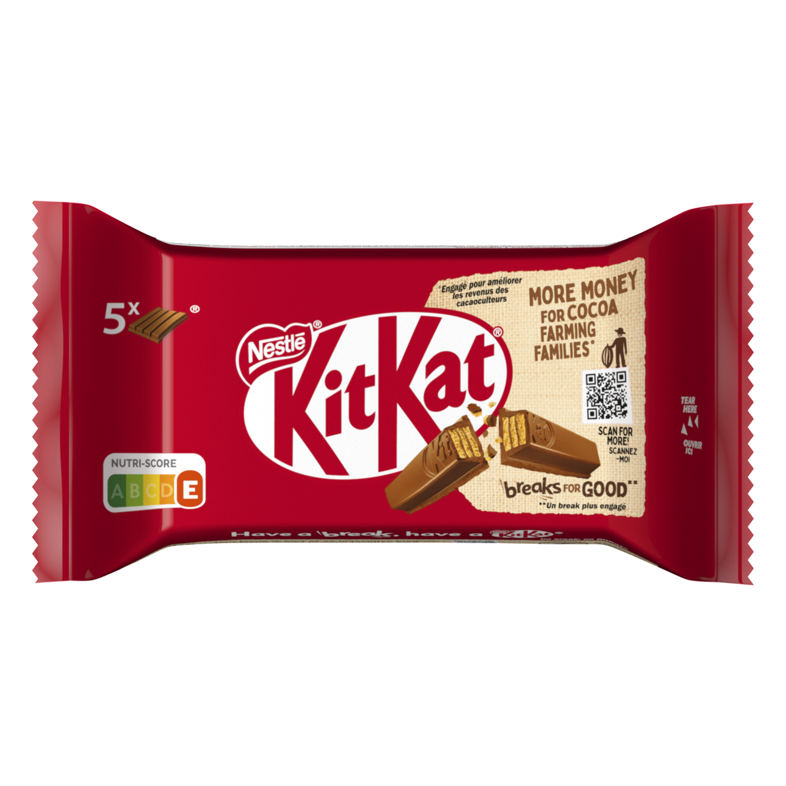 4 Finger Melkchocolade 5-pack