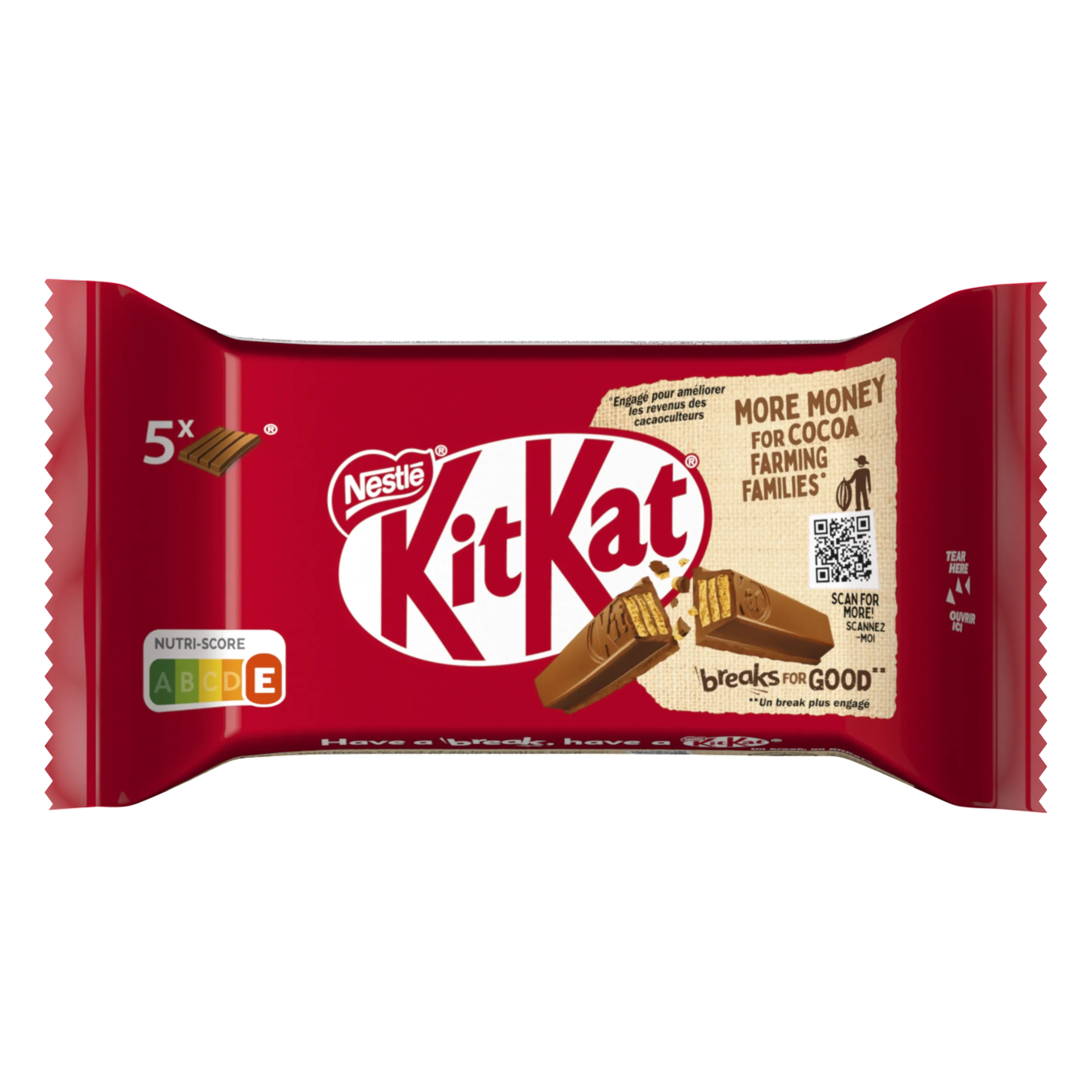 4 Finger Melkchocolade 5-pack